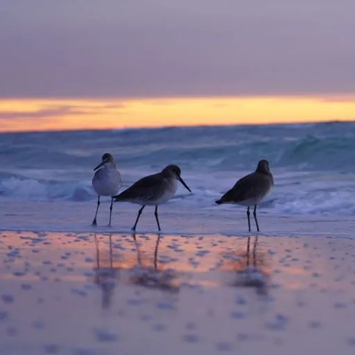 Birds on the beach